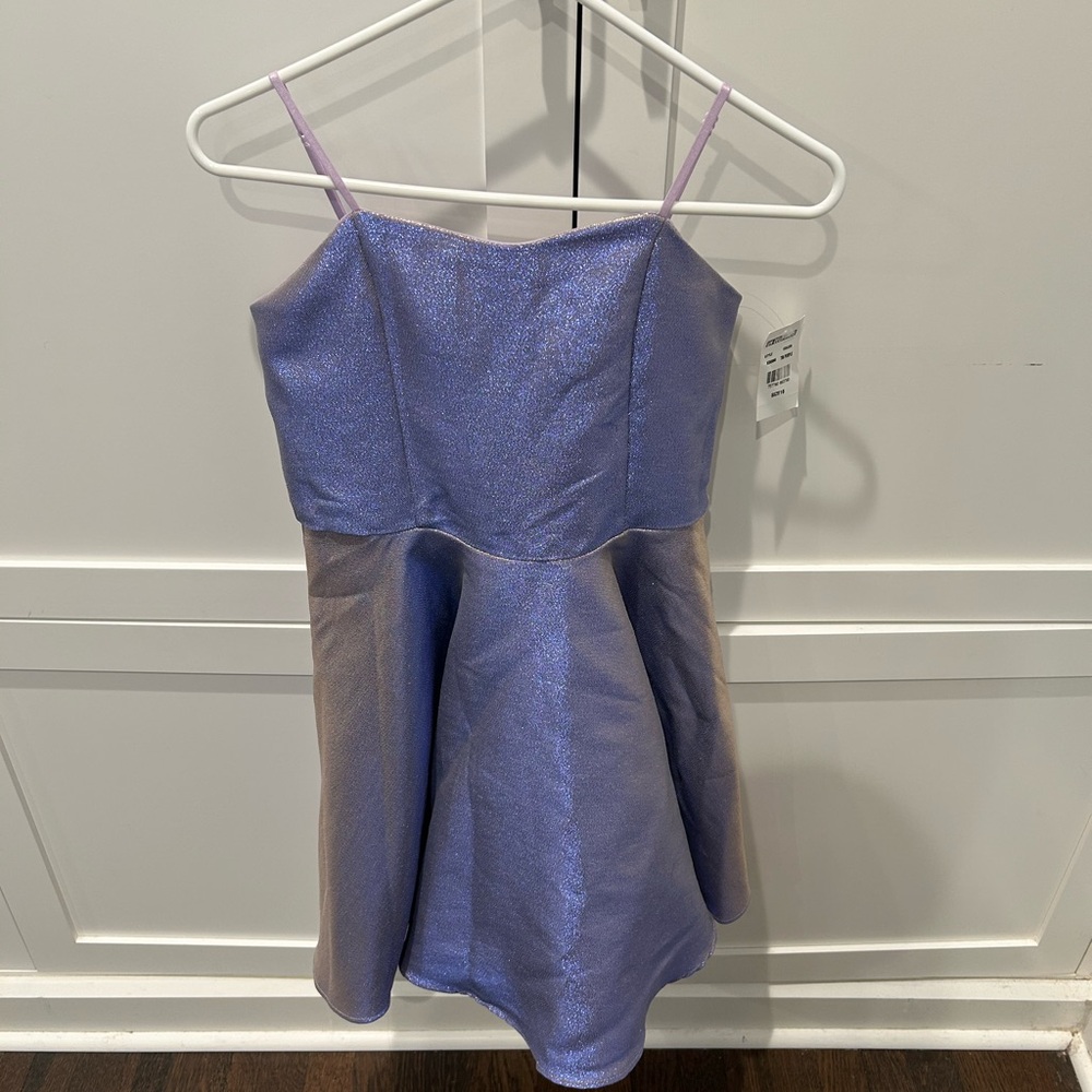 NWT Un Deux Trois Fit & Flare Metallic Dress size 16